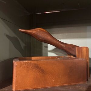 Vintage Wooden Duck Nut Cracker